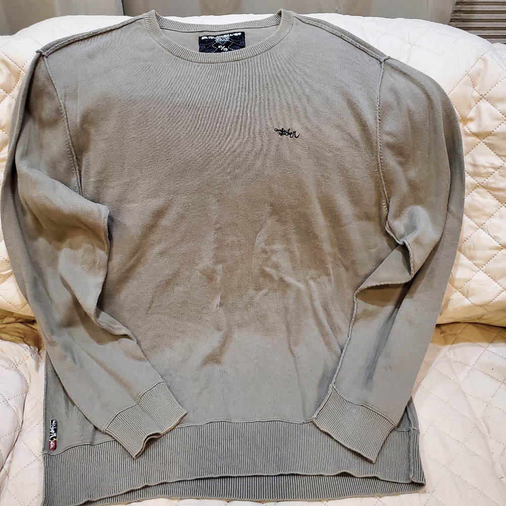 Quiksilver Long Sleeve Vintage Y2K light Pullover sweater Size XL
